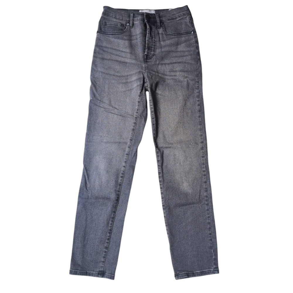 EVERLANE High Rise Straight Cigarette Jeans Gray Black Button fly Women's 27